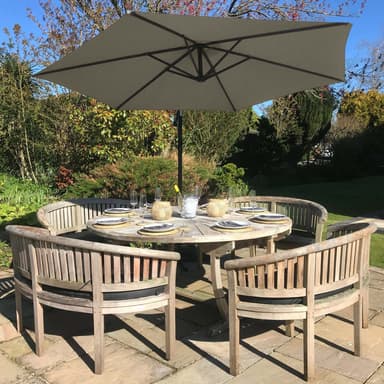 Beige Cantilever Parasol -> Beige Cantilever Parasol