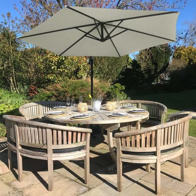 Cremefarvet Kileparasol
