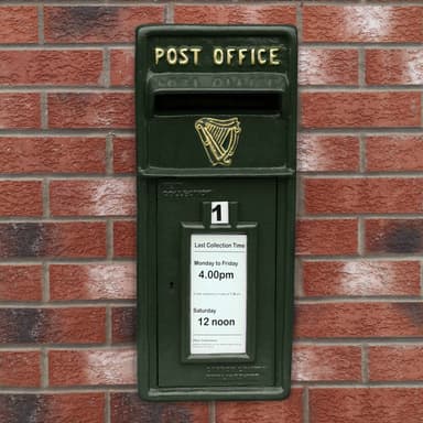 Grøn Irsk Postkasse