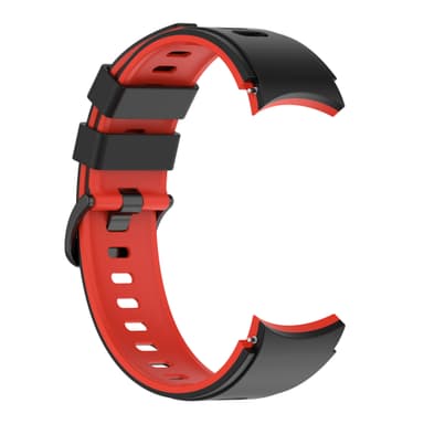 Samsung Galaxy Watch 4 Classic armbånd silikone Sort+rød