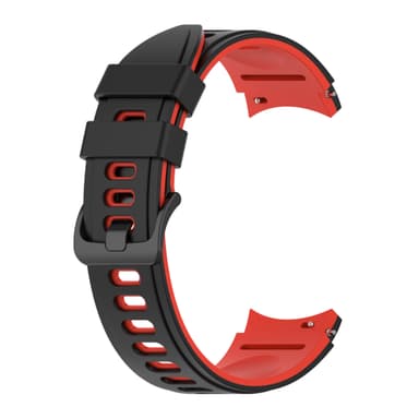 Samsung Galaxy Watch 4 Classic armbånd silikone Sort+rød