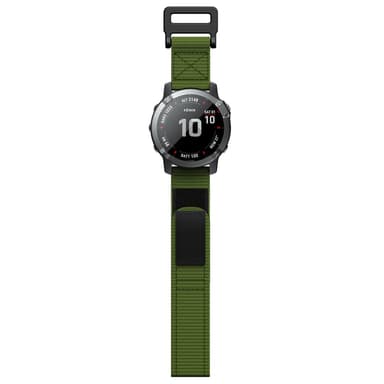 Urrem 22 mm til Garmin Fenix 5/6/7 Forerunner Approach Nylon Grøn