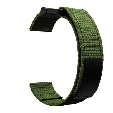 Urrem 22 mm til Garmin Fenix 5/6/7 Forerunner Approach Nylon Grøn