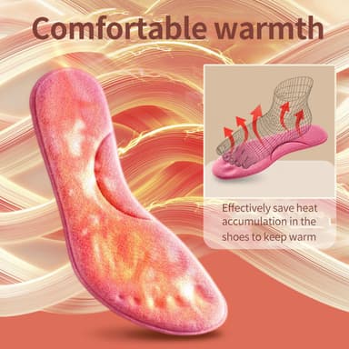 Selvopvarmende konstant temperatur indersål 1 par Gul