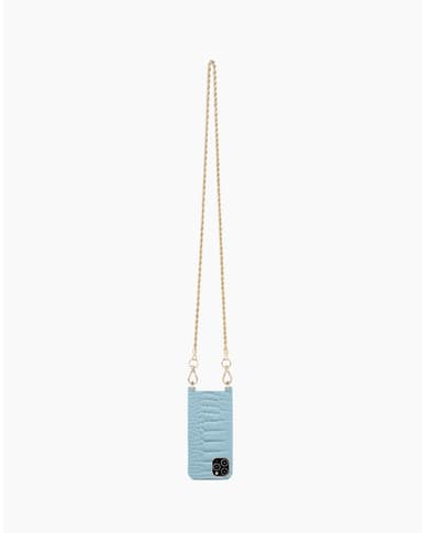 Atelier Necklace iPhone 12 PRO MAX Sky Blue Croco