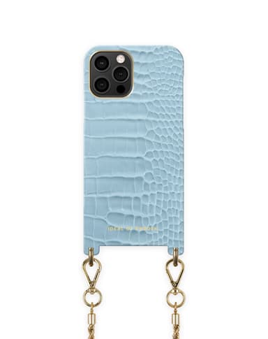 Atelier Necklace iPhone 12 PRO MAX Sky Blue Croco