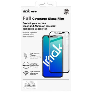 Google Pixel 8a IMAK Pro+ fuld dækning hærdet glas, sort