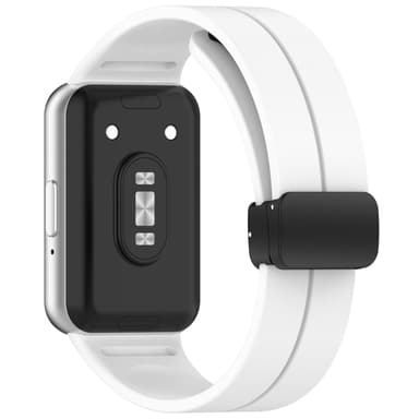 Silikone urrem med magnetisk lukning til Samsung Galaxy Fit 3 (SM-R390) Hvid
