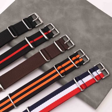 Erstatningsurrem nylon urrem 24 mm Grå