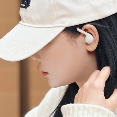 WEKOME Bluetooth Headset Semi-in-Ear trådløse hovedtelefoner - Beige