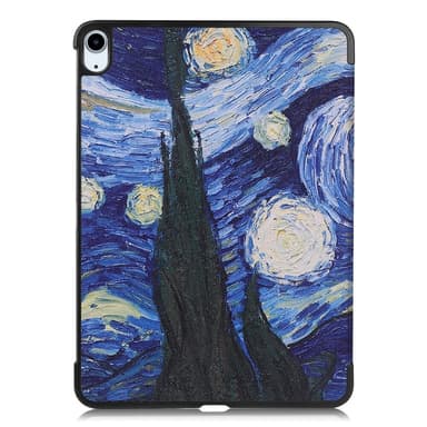 Til iPad Air 11 (2024) Etui Tre-fold Stativ Tablet Cover - Painting