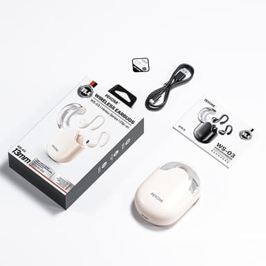 WEKOME Bluetooth Headset Semi-in-Ear trådløse hovedtelefoner - Beige