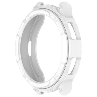 Panserbeskyttende etui med drejelig bezel til Samsung Watch 6 Classic 47mm Hvid