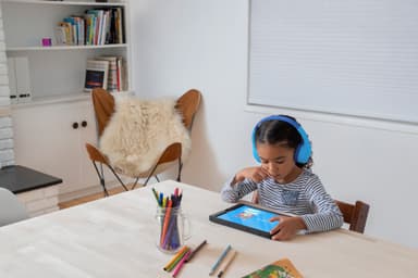 Belkin SoundForm Mini trådløse on-ear høretelefoner (blå)