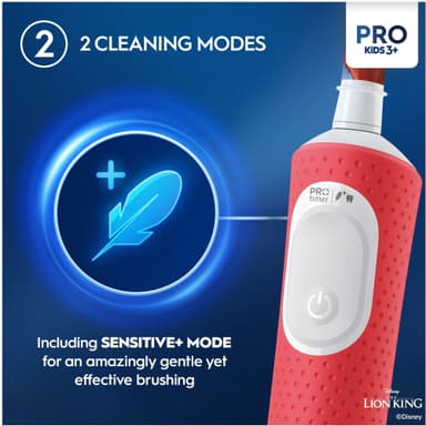 Oral-B Vitality Pro Kids Lion King elektrisk tandbørste 297257 (rød)