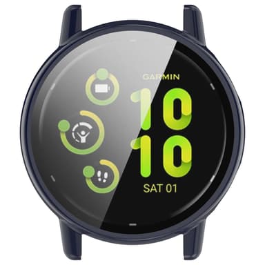 Urkasse med skærmbeskytter til Garmin Watch Vivoactive 5 Blå