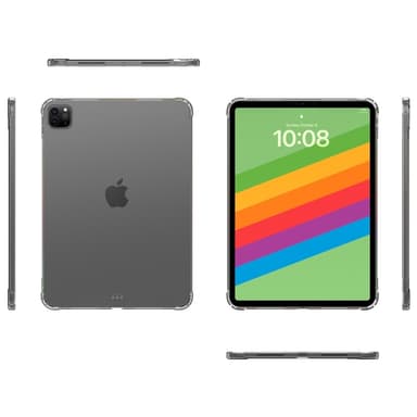 Til iPad Pro 11 (2024) Etui TPU cover + Hærdet Glas