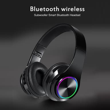 Hifi Wireless On-Ear Headset Bluetooth-hovedtelefoner - hvid