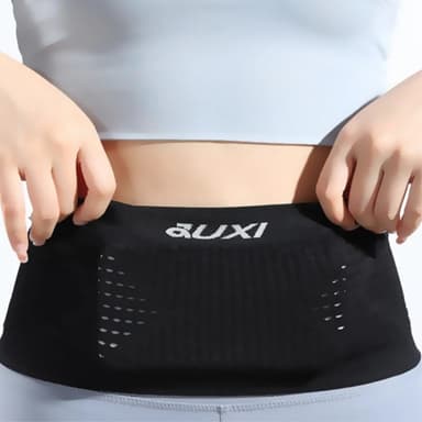 Elastisk løbebælte-taljetaske Fanny Pack - Sort / M