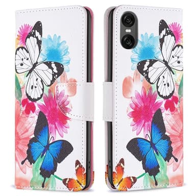 Til Sony Xperia 10 VI tegnebogstativetui mønstertelefoncover