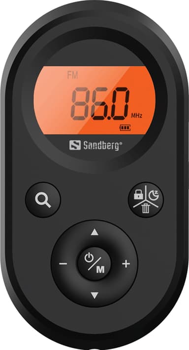 Sandberg Recharge 421-02 pocket FM+AM radio
