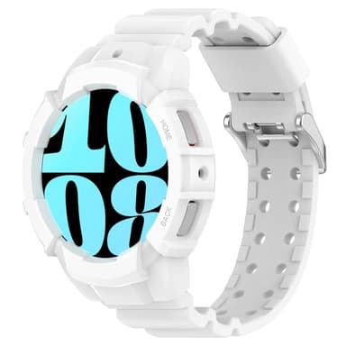 Urrem med beskyttende etui til Samsung Galaxy Watch 6 40mm Hvid