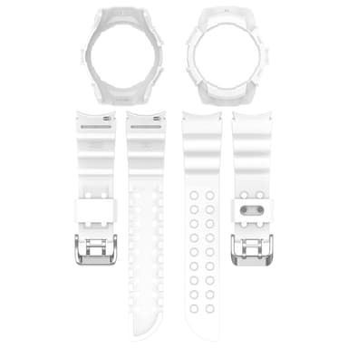Urrem med beskyttende etui til Samsung Galaxy Watch 6 40mm Hvid