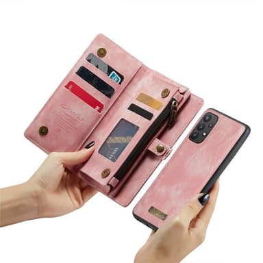 CaseMe mobilcover 008 11-kort Samsung Galaxy A32 5G - Lyserød