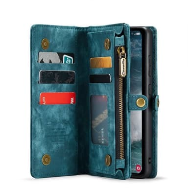 CaseMe mobilcover 008 11-kort Samsung Galaxy A34 5G - Blå