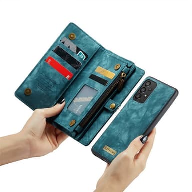 CaseMe mobilcover 008 11-kort Samsung Galaxy A33 5G - Blå