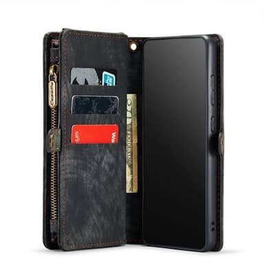 CaseMe mobilcover 008 11-kort Samsung Galaxy S20 FE - Sort/grå
