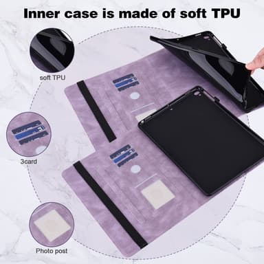 SKALO Nokia T20 Mandala Butterfly Flip Cover - Lilla