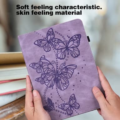 SKALO Nokia T20 Mandala Butterfly Flip Cover - Lilla