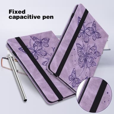 SKALO Nokia T20 Mandala Butterfly Flip Cover - Lilla