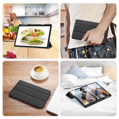 DUX DUCIS Samsung Tab S7+/S7 FE/S8+ DOMO Series Trifold Flip Cover - Sort