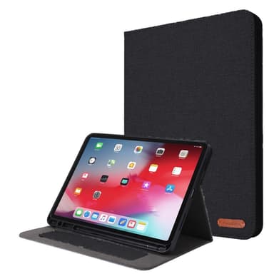 Til iPad Air 13 (2024) Tabletetui Dækstofstruktur - Sort
