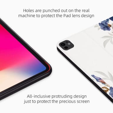 Til iPad Pro 11 (2024) Cover Flip Stativ Smart Tablet Cover - Gardenias