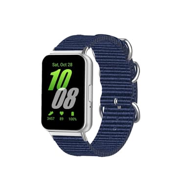 Samsung Fit3 SM-R390 Nylon lærredsbånd Blå