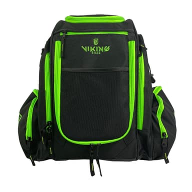 Viking Discs Rucksack Pro Disc golf rygsæk, Sort/Lime