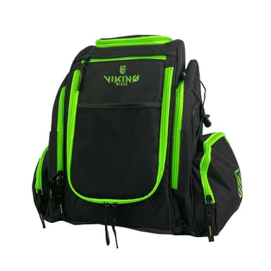 Viking Discs Rucksack Pro Disc golf rygsæk, Sort/Lime