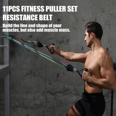 Fitness Puller Resistance Belt Training Elastic Gym Bodybuilding