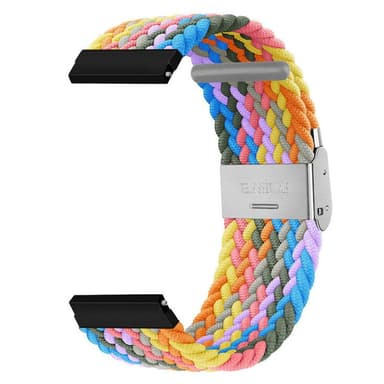 Flettet Elastik Armbånd Realme Watch S - light rainbow