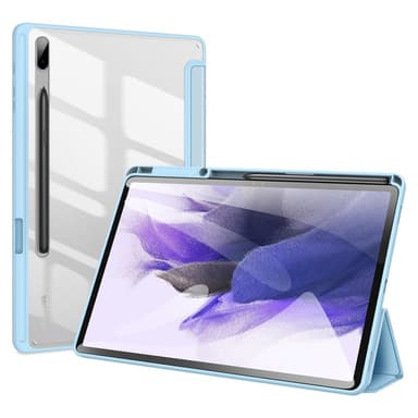 DUX DUCIS Samsung Tab S7+/S7 FE/S8+ TOBY Series Trifold Flip Cover - Turkis