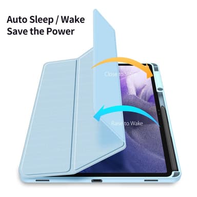DUX DUCIS Samsung Tab S7+/S7 FE/S8+ TOBY Series Trifold Flip Cover - Turkis