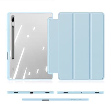 DUX DUCIS Samsung Tab S7+/S7 FE/S8+ TOBY Series Trifold Flip Cover - Turkis