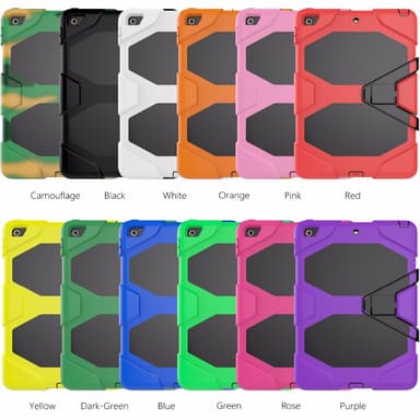 SKALO iPad Mini 4 Extra Shockproof Armor Shockproof Cover - Sort