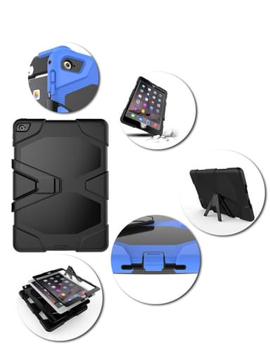 SKALO iPad Mini 4 Extra Shockproof Armor Shockproof Cover - Sort