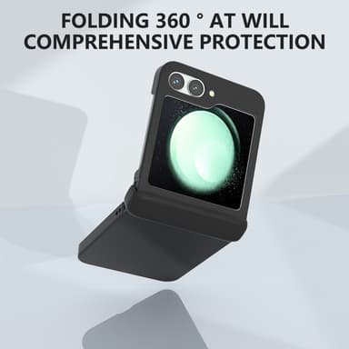 SKALO Samsung Z Flip6 Ultratynd Skin-touch Fold Cover - Sort