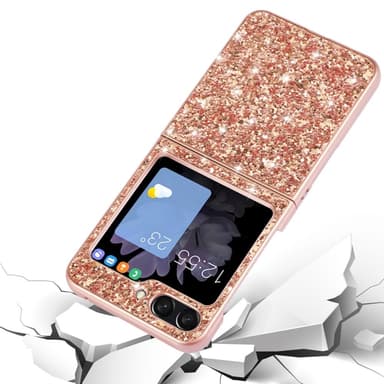 SKALO Samsung Z Flip6 Glitter TPU Cover - Guld