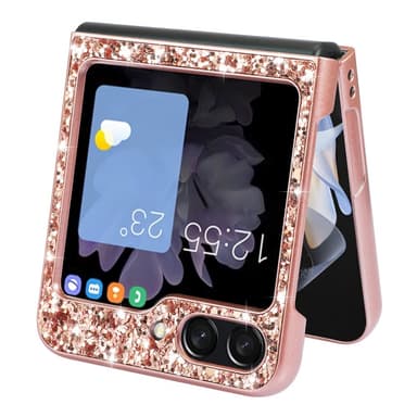 SKALO Samsung Z Flip6 Glitter TPU Cover - Guld